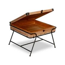 Mesa Lateral Trunk Em Madeira