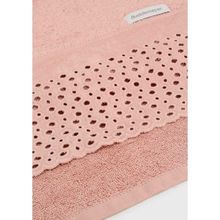 Toalha De Banho Com Aplicação Princess 70x140cm Rosa