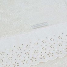 Toalha De Banho Crystal Bege C/Aplicacao 70x140cm