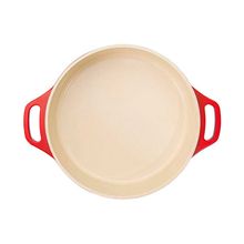 Frigideira Caçarola Vermelha Com Tampa 24cm Le Cook