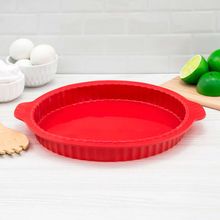 Forma Para Torta De Silicone Vermelha