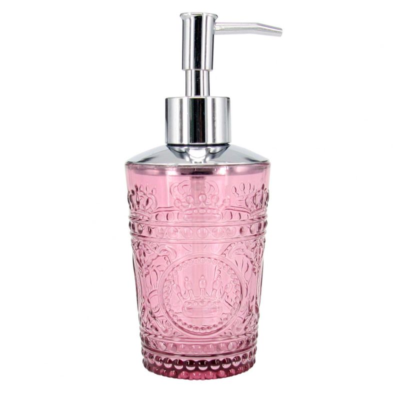 Porta-Sabonete-Liquido-De-Vidro-Rosa-175x7cm