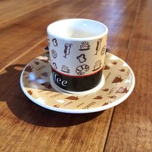 Jogo De Xícaras De Café Estampa Coffee 85ml 6 Peças