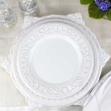 Prato De Sobremesa Venice Em Cerâmica Branca