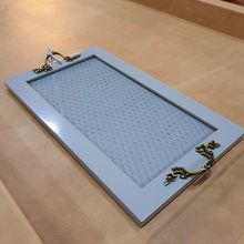 Bandeja Karine Cinza Koala 24x16cm