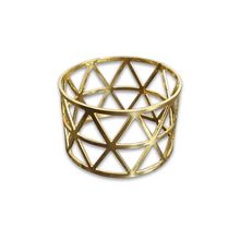 Argola Para Guardanapo Dourado Vazado 4 Peças Mimo Style