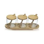 Jogo-De-Potes-De-Vidro-Com-Tampa-E-Suporte-De-Bambu-Ecokitchen