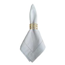 Argola Para Guardanapo Dourado Vazado 4 Peças Mimo Style