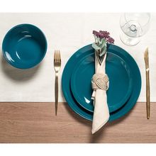 Conjunto Com 6 Prato Rasos Coupe Clean Esmeralda Corona 26cm