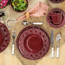 Pratos De Sobremesa 20cm Com Relevo Mendi Corvina 6 Peças