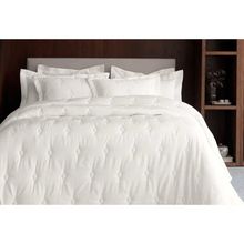 Jogo De Colcha King Belluzzi 600 Fios 290x250cm Branco Trussardi