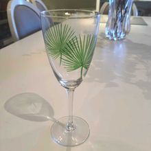 Taças De Água Em Vidro Transparente Folhagem 6 Peças