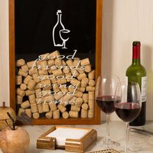 Quadro Porta Rolha De Vinho Good Friends