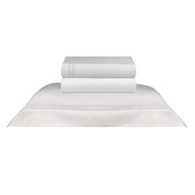 Jogo De Lençol King Castle Branco 400 Fios 290x280cm