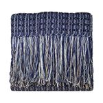 Manta-Peseira-Queen-Tresse-Marinho-60X240cm-Naturalle
