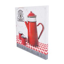 Tela 3d Teapot Vermelho 28x28x2,5cm