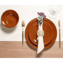Conjunto De Pratos Rasos Coupe Imperial Terracota Corona 26cm
