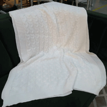 Manta Branco 70x260cm Luana Ramalho