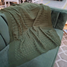 Manta Verde 90x220cm Luana Ramalho