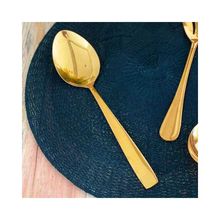 Colheres Para Café Pisa Em Aço Inox Dourado 12 Peças | Wolff