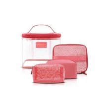 Kit De Necessaire Com 4 Peças Etnica Abc16113 Salmão