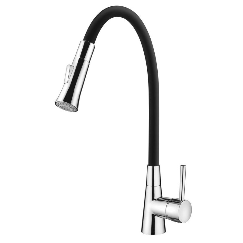 Torneira-e-Misturador-Monocomando-para-Cozinha-Preta-B27-Lorenflex-Lorenzetti