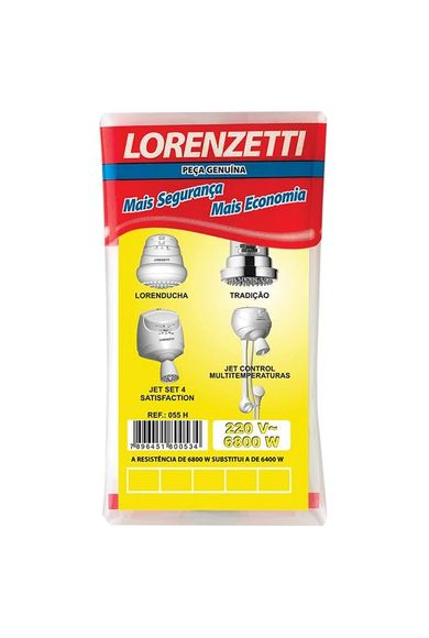 Resistência para Chuveiro Tradição/Jet/LorenDucha 220V 6800W Lorenzetti
