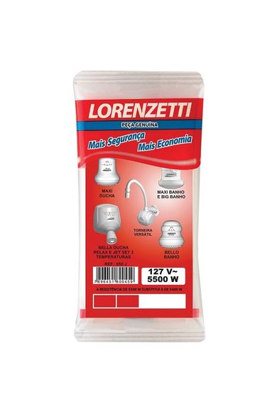Resistência para Ducha Maxi, Bella, Bello, Jet, Torneira 127V 5500W 055J Lorenzetti