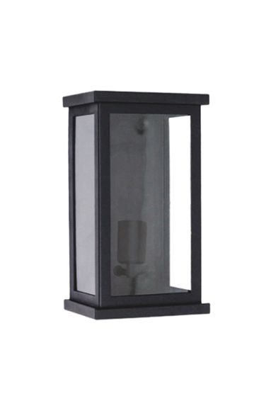 Arandela Externa Malaga Preta 30cm 1 Lâmpada E27 Lumavi