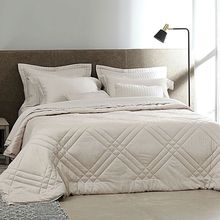 Edredom Queen Buddemeyer Vision 100% Algodão Fio Penteado Cetim 270 Fios Bege