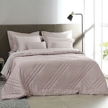 Edredom King Buddemeyer Vision 100% Algodão Fio Penteado Cetim 270 Fios Rosa