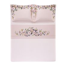 Jogo de Cama Casal Trussardi 300 Fios Cetim 100% Algodão Egípcio Vittoria