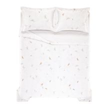 Colcha Casal Trussardi 2 Porta Travesseiros 200 Fios Cetim 100% Algodão Caterina