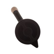 Garrafa Térmica Plástico Cabo Madeira Nórdica Preta 1 Litro