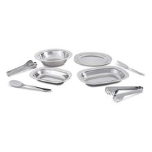 Conjunto Para Servir 8 Peças Brinox Lyon em Aço Inox