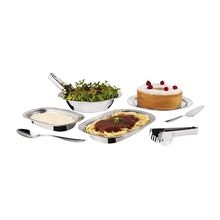 Conjunto Para Servir 8 Peças Brinox Lyon em Aço Inox