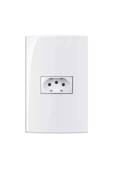 Conjunto De 1 Tomada 4x2 2p+t 20a-250v Branco Sleek Margirius
