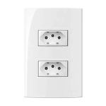 Conjunto-De-2-Tomadas-2p---T-10A-250v-4x2-Sleek-Branco-Margirius