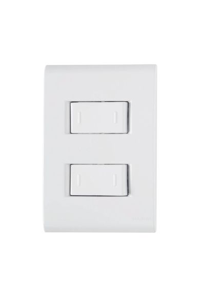 Conjunto 4x2 Com 2 Interruptores Paralelos Liz 10 A 250 V Branco Tramontina