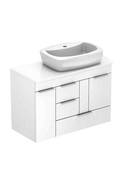 Kit Gabinete Thema Com Cuba Branco 80x38cm Incepa