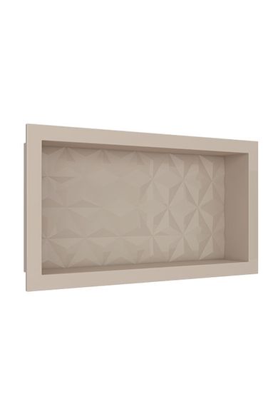 Nicho Em Mármore Sintético 60×30cm Bege Cozimax