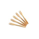 Kit--Garfos-Fruta-Bambu-4-Pecas-Yoi-