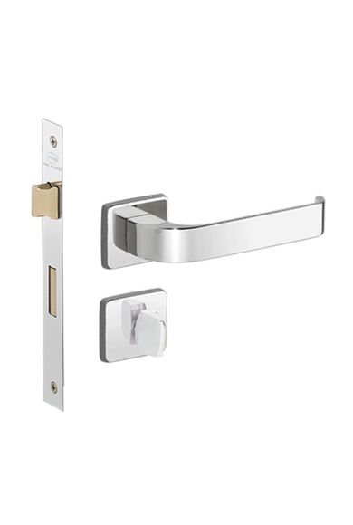 Fechadura Para Banheiro Roseta Odin Cromada 40mm Imab