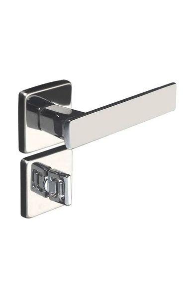 Fechadura Para Banheiro Quadra Cromada 40mm 701 80B Pado