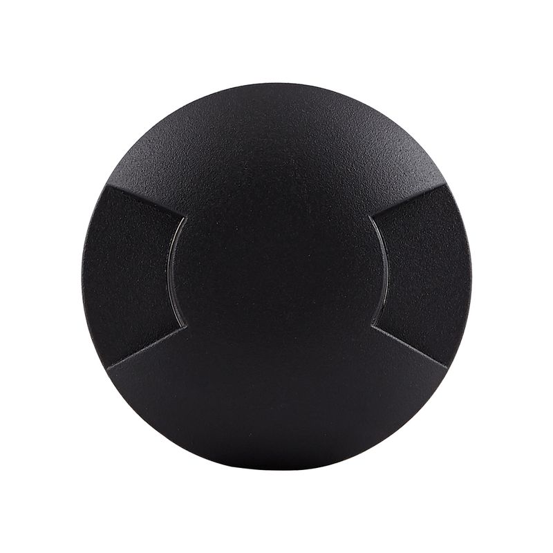 Balizador-Preto-Led-Com-2-Fachos-075-w-Para-Area-Externa-Luz-Quente-2700k-Brilia