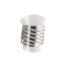 Argolas Para Guardanapos Finese Prata Com 6 Peças Jolitex