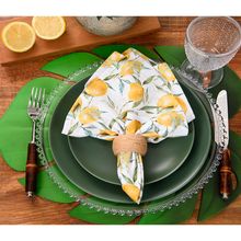 Argola Guardanapo 4 pcs Complement Natural Cordas
