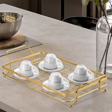 Bandeja Aramada Dourado Fosco 48x25cm Arthi