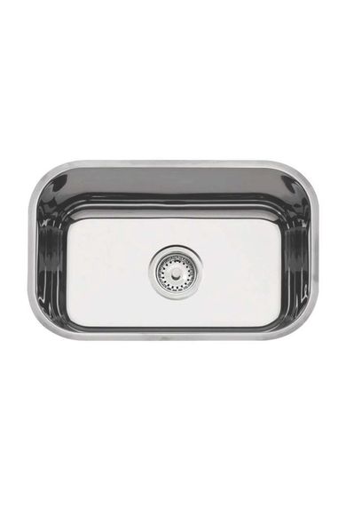 Cuba Em Aço Inox Polido 47x30x14cm Com Válvula 3,1/2 Polegadas 94083507 Tramontina