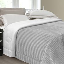 Kit Coberdrom Coletê Queen Grafite 2,60m x 2,40m Naturalle